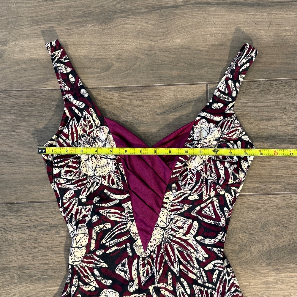 Vintage 1970s Women's One Piece Swimsuit‎ Boho Batik DEWEESE California Size 10 - Picture 7 of 16